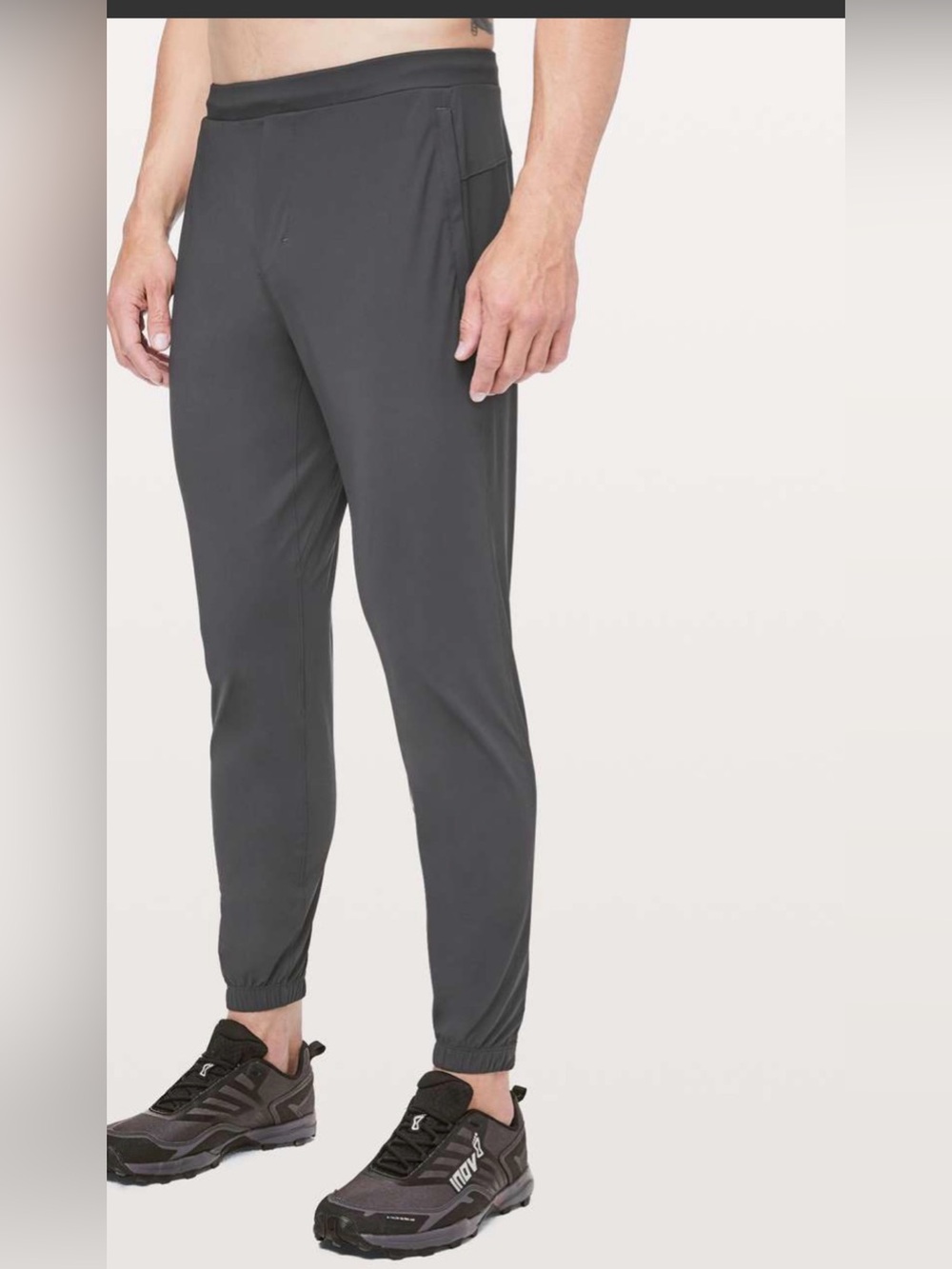 lululemon athletica Men's Black Reflective Jogger Pants